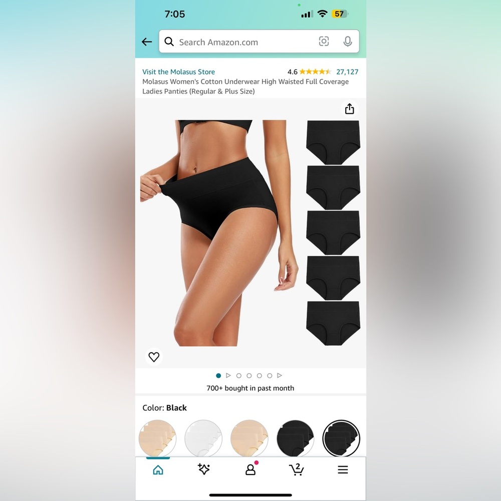 Postpartum underwear